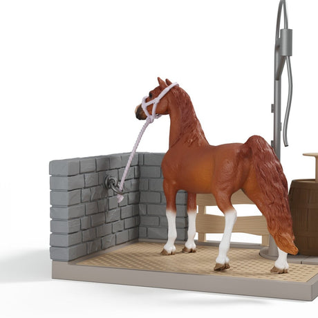Coffret Aire de Lavage de Sofia, Schleich 42792 Horse Club, 26 pieces, Figurine mobile & accessoires, Jouet équestre, des 5 ans