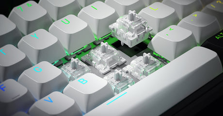 Clavier Gamer sans fil magnétique (Hator Aurum Linear) Hator Skyfall 80 Mag Ultima 8K TKL RGB (Noir)