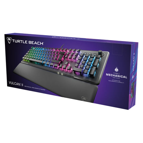 Clavier gaming PC mécanique - TURTLE BEACH - Vulcan II - Noir