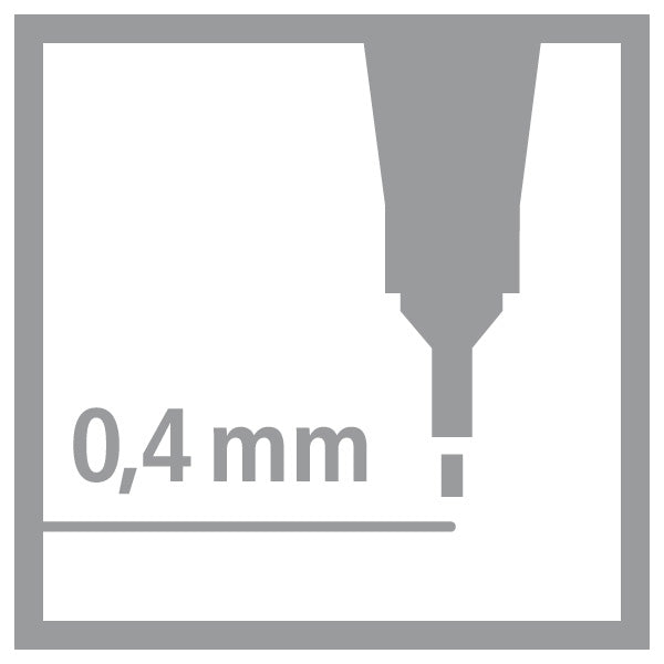 Stylo-feutre Stabilo Fineliner Pointe fine (Rouge)