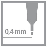 Stylo-feutre Stabilo Fineliner Pointe fine (Rouge)