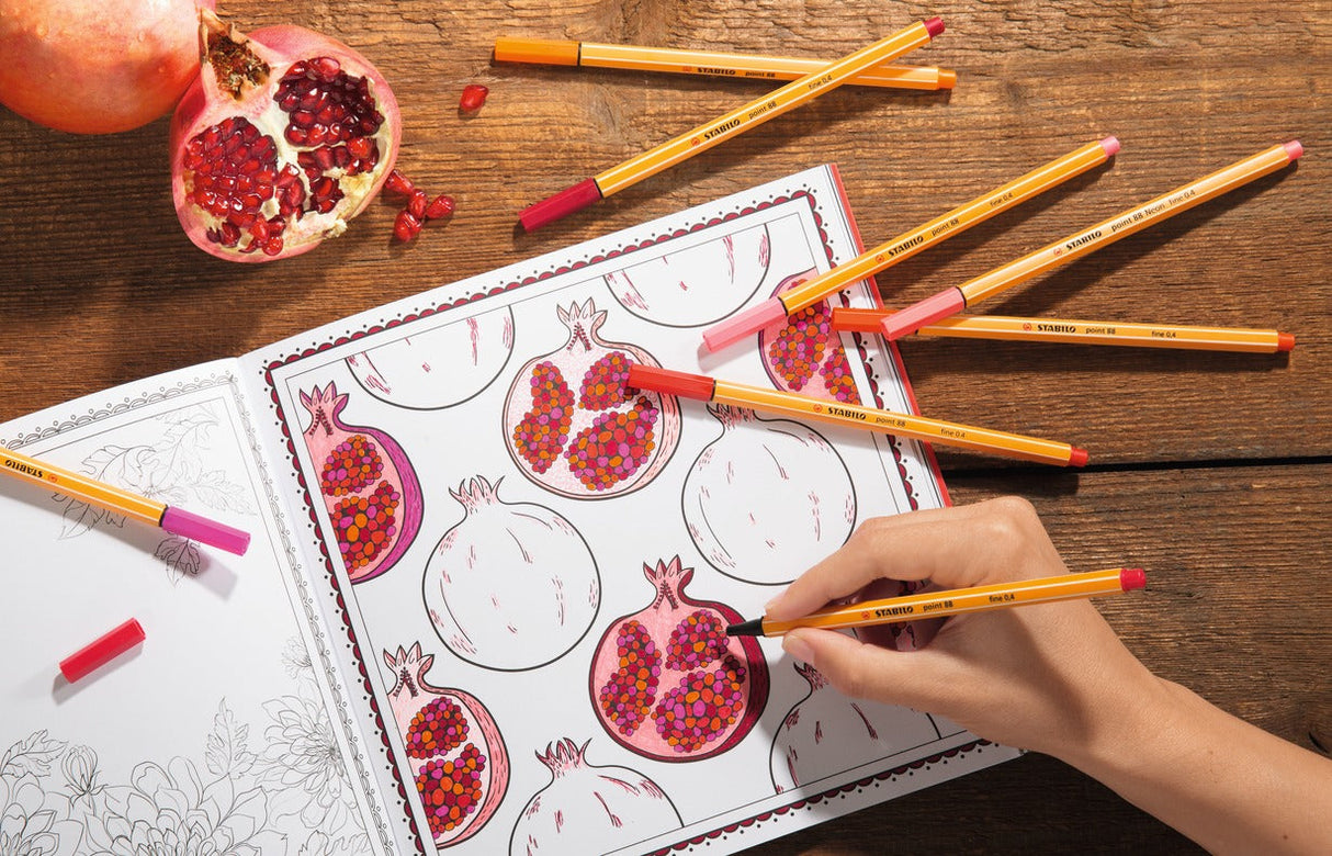 Stylo-feutre Stabilo Fineliner Pointe fine (Rouge)