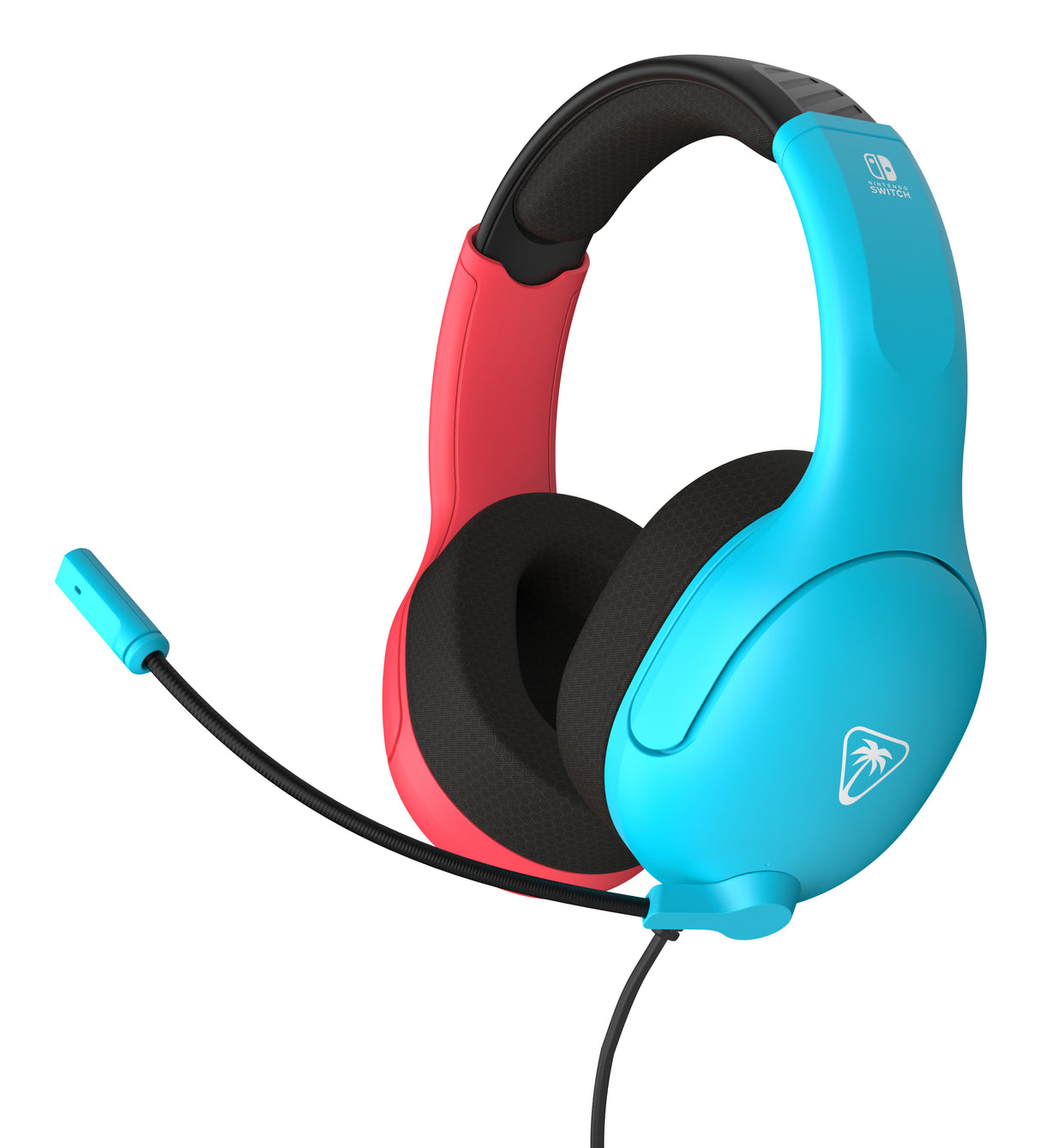 Casque gaming filaire - TURTLE BEACH - TBS-8002-25 - Airlite Fit - Sous licence officielle de Nintendo Switch™ - Bleu fluo et rouge