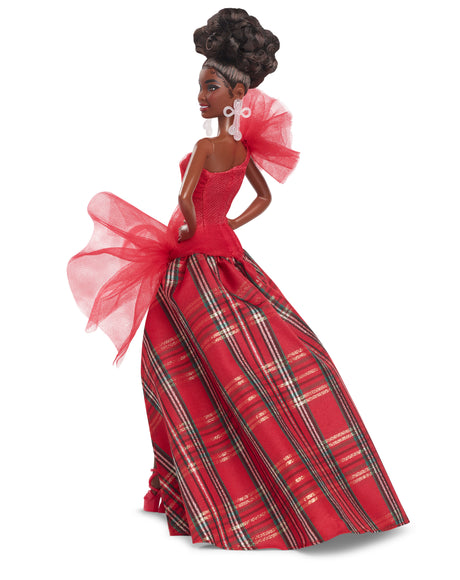 BARBIE Poupée joyeux noël brune HRM62
