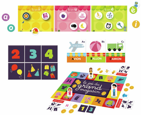 Jeu éducatif - NATHAN - La Petite Ecole - Mon Grand Coffret Moyenne Section