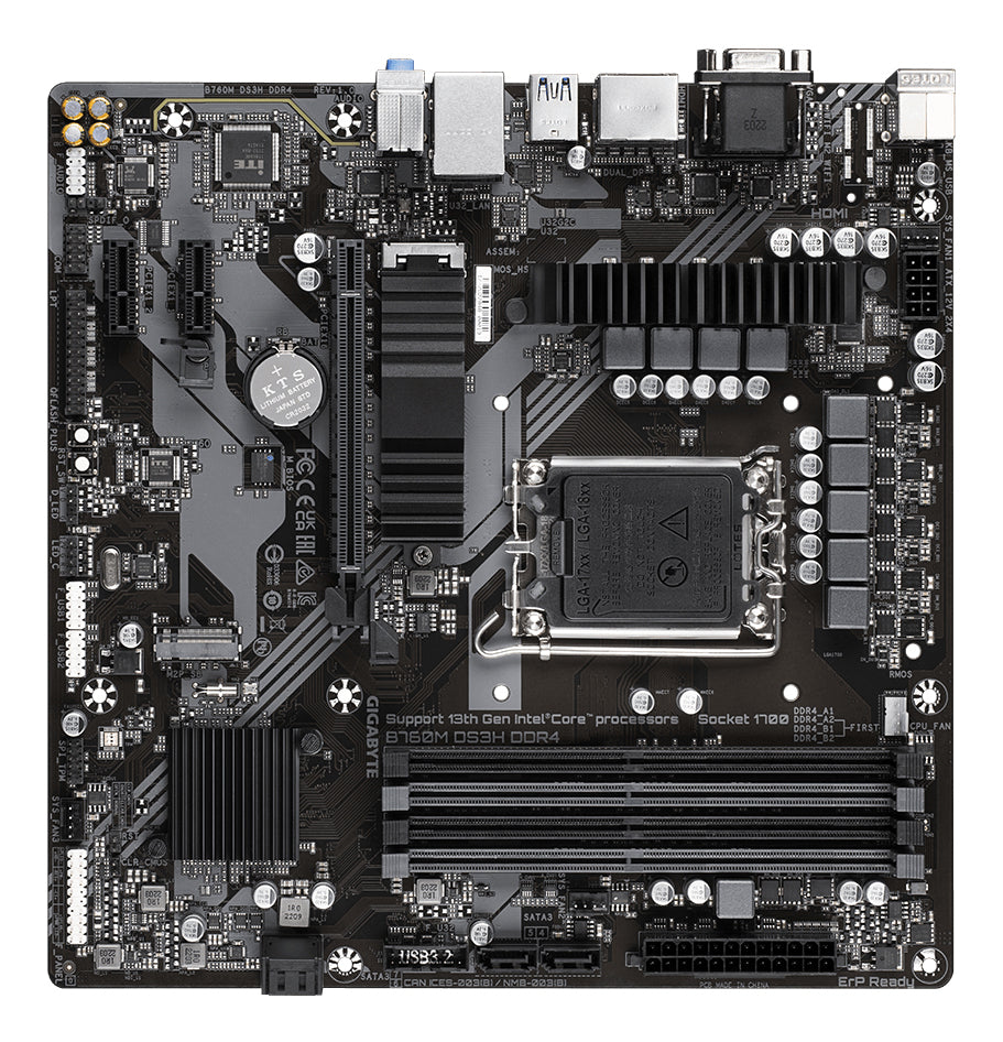 Carte Mére Gigabyte B760M DS3H DDR4 (Intel LGA 1700) Micro ATX