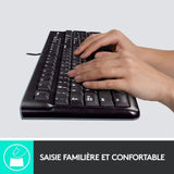 Clavier - Filaire - Logitech - K120 Business - AZERTY - Noir