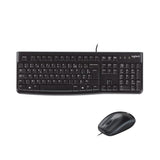 Ensemble Clavier Souris - Filaire - Logitech - MK120 - AZERTY - Noir
