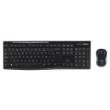 Ensemble Clavier Souris - Sans fil - Logitech - MK270 - AZERTY - Noir