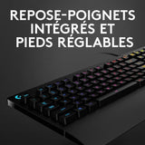 Clavier gamer - Filaire - Logitech G - G213 Prodigy - AZERTY - USB - Noir