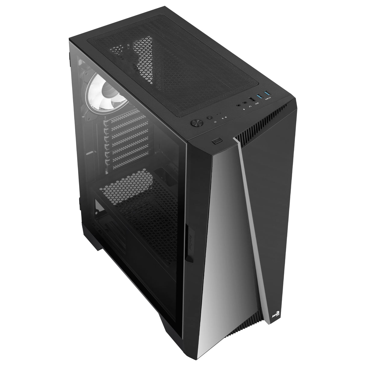 Boitier Moyen Tour E-ATX AeroCool Mirage V1 RGB avec panneau vitré (Noir)