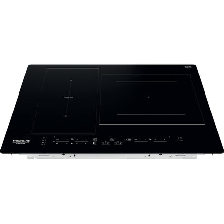 Table de cuisson induction - HOTPOINT - 3 zones - Zones modulables - L 59 x P 51 cm - HB2760BNE - 7200W total - Noir