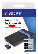 Boitier externe Verbatim Store'N'Go USB 3.2 - S-ATA 2,5" (Noir)