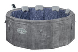 Spa semi rigide BESTWAY - Lay-Z-Spa Carrara - 140 airjets - 170 x 65 cm - 4 a 6 places - Rond (couverture, cartouche, 4 appuie-tete)