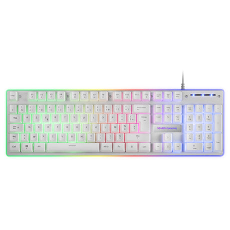 Pack Gamer 3en1 (Clavier/Souris/Tapis) Mars Gaming MCPX RGB (Blanc)