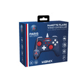 Manette de jeu - Nintendo Switch, Switch 2 et PC - PSG - Filaire - Bleu, blanc et rouge - Fonction vibration - Câble 3 m - Konix