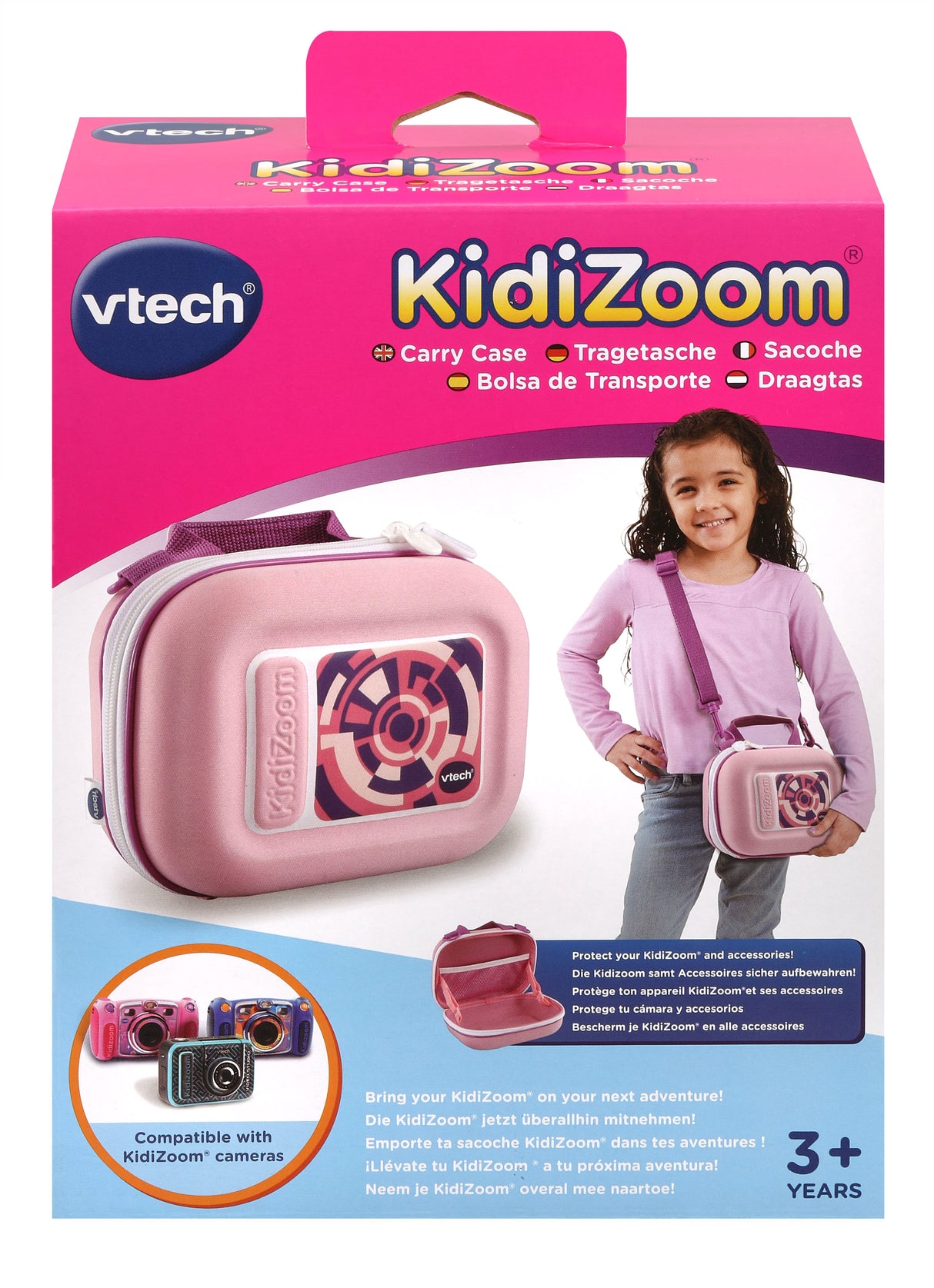 VTECH - Kidizoom Sacoche Rose - Pour appareils photos et vidéos KidiZoom - Enfant - Rose