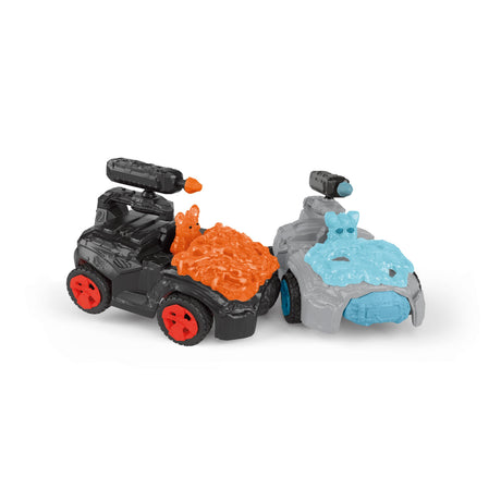 SCHLEICH -  42668   ELDRADOR CREATURES Crashmobile de Lave avec Mini Creature - Coffret voiture avec figurine fantastique