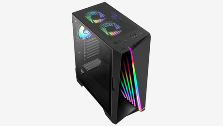 Boitier Moyen Tour ATX AeroCool Mirage V2 RGB avec panneau vitré (Noir)