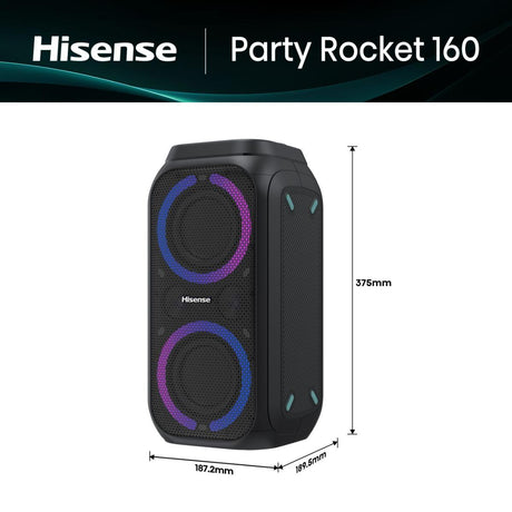 Enceinte nomade - HISENSE - Bluetooth - Max 160 W