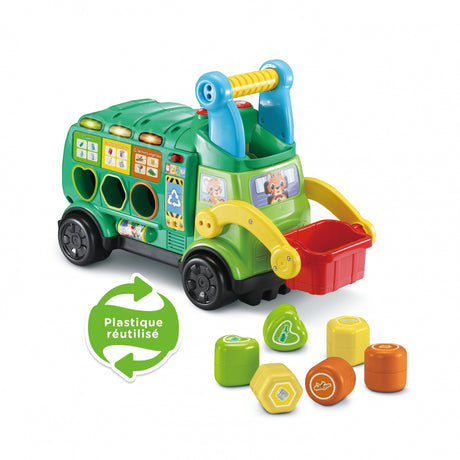 Porteur Maxi Camion Poubelle Recyclo'Formes - VTECH BABY - Jouet éducatif pour enfant de 18 a 36 mois