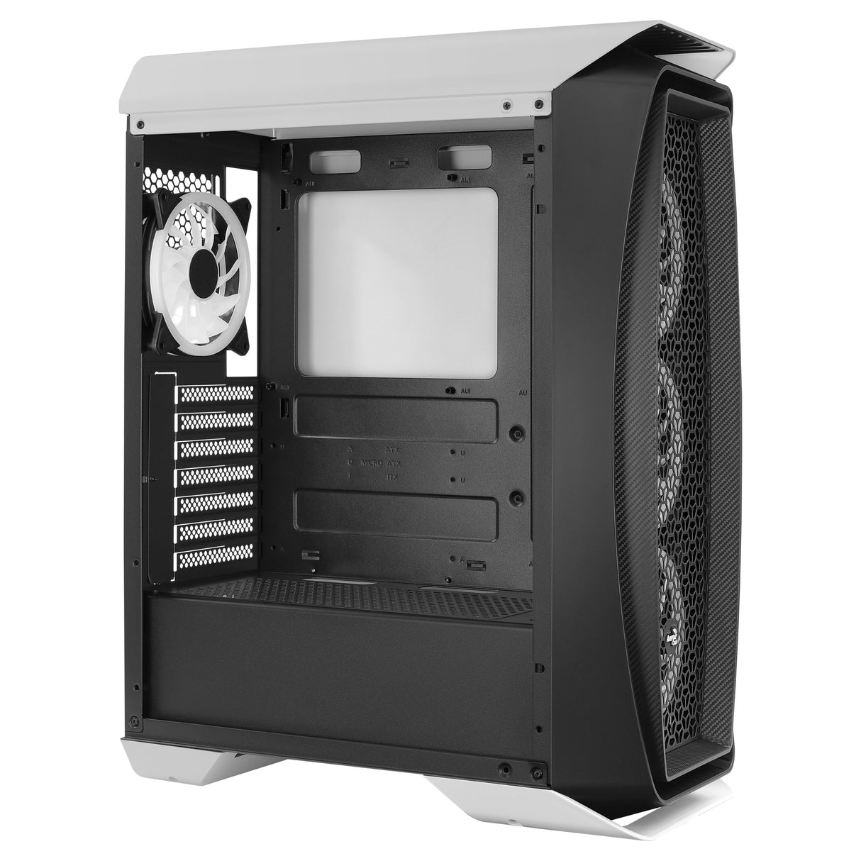 Boitier Moyen Tour ATX AeroCool Aero One Duo RGB avec panneau vitré (Blanc)