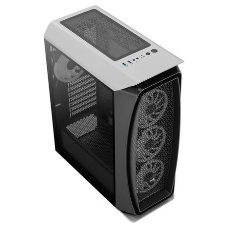 Boitier Moyen Tour ATX AeroCool Aero One Duo RGB avec panneau vitré (Blanc)