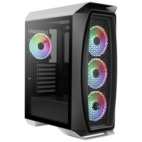 Boitier Moyen Tour ATX AeroCool Aero One Duo RGB avec panneau vitré (Blanc)
