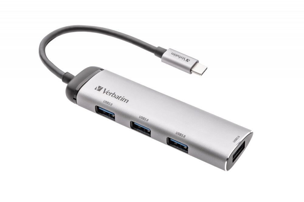Hub USB Type C Verbatim - 4 ports USB 3.2 (Argent)