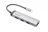 Hub USB Type C Verbatim - 4 ports USB 3.2 (Argent)