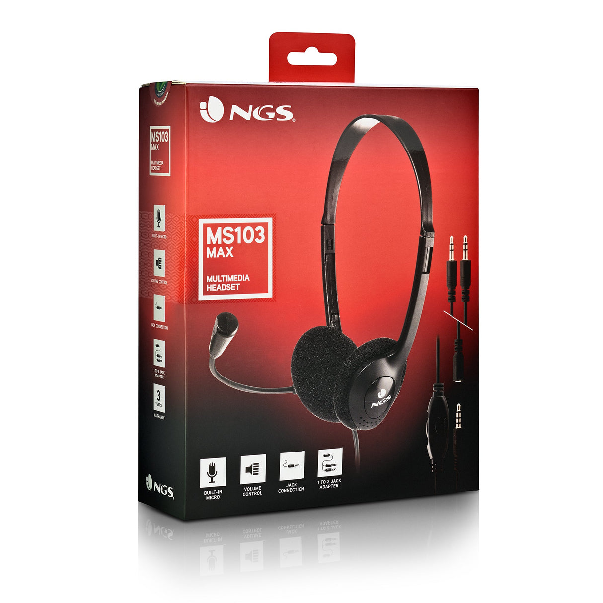 Casque Micro NGS MS-103 Max (Noir)