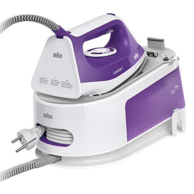 Centrale vapeur CareStyle 1 - BRAUN - IS1014VI - 6 bar - 1,5 L - Violet / Blanc