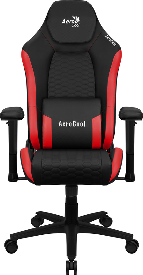 Fauteuil Gamer Aerocool Crown Leatherette (Noir/Rouge)
