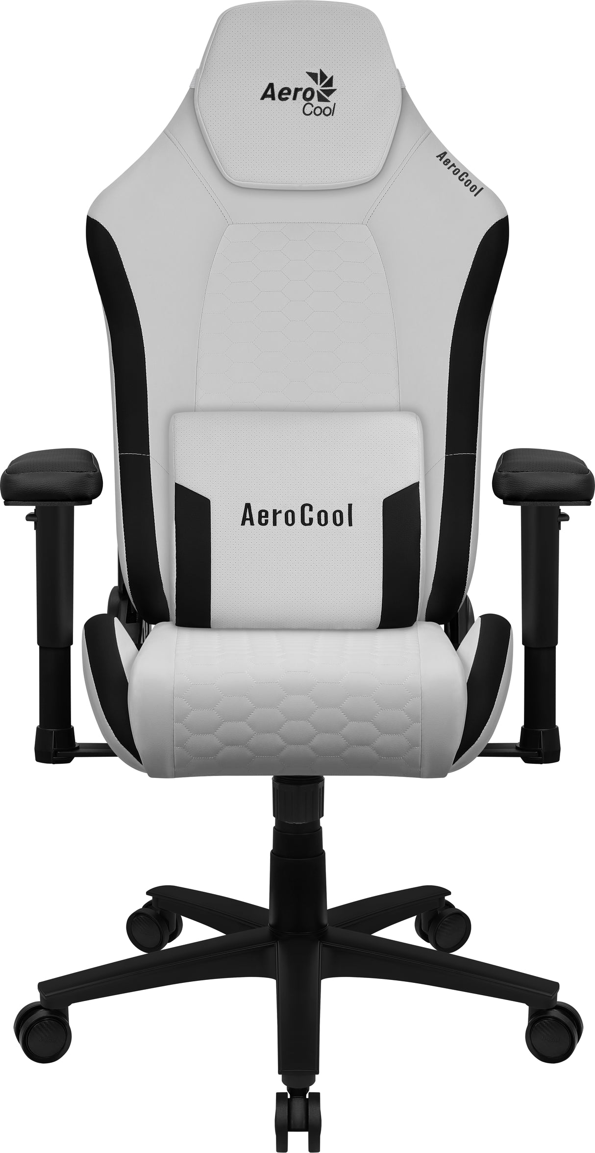 Fauteuil Gamer Aerocool Crown Leatherette (Blanc)