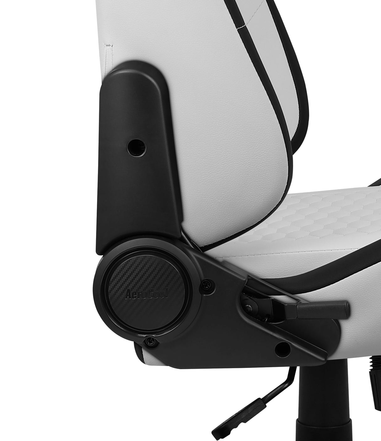Fauteuil Gamer Aerocool Crown Leatherette (Blanc)