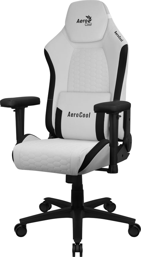 Fauteuil Gamer Aerocool Crown Leatherette (Blanc)