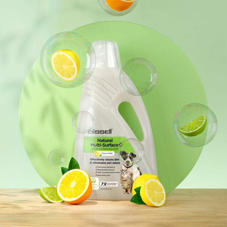 Nettoyant pour sols avec formule Naturelle - BISSELL - B31221 Crosswave - 2L, Spécial Animaux, Nettoyage Multi-Surfaces