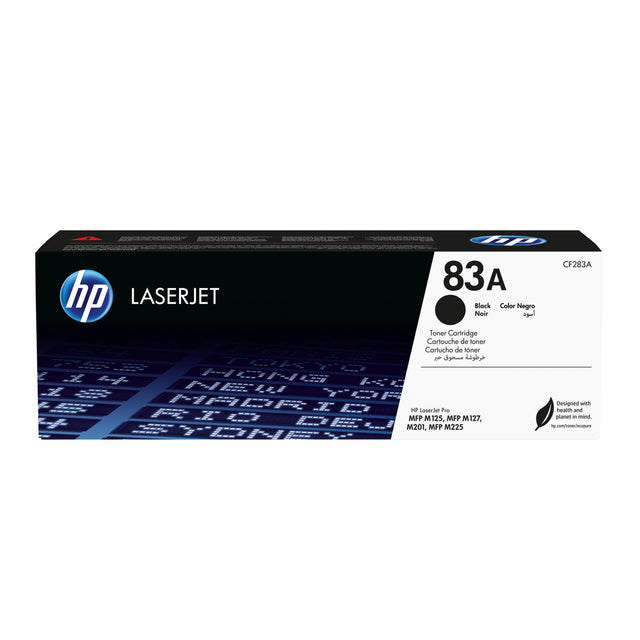 Cartouche de toner noir LaserJet authentique HP 83A - HP LaserJet Pro MFP M127 et M125