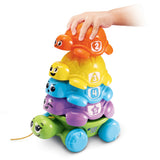 VTECH-FAMILLE EMPILO TORTUE (PLASTIQUE REUTILISE)