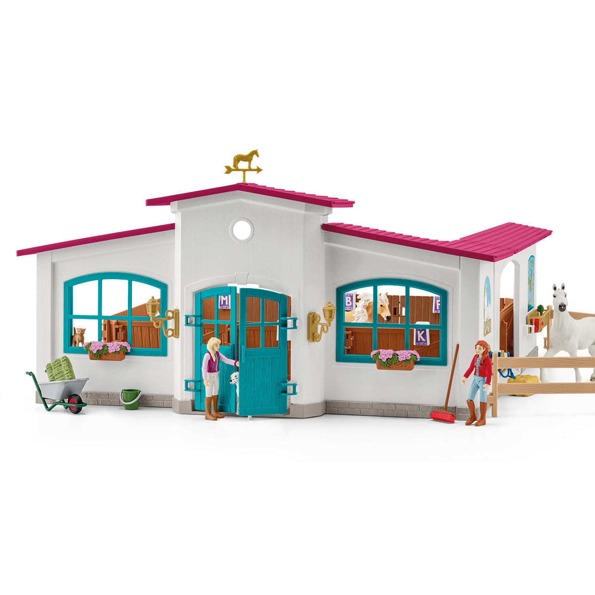 Grand Manege Equestre, Coffret figurine et accessoires, Schleich 42639 Horse Club, Pour enfant des 5 ans