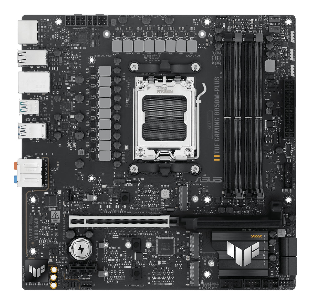 Carte mere - ASUS - TUF GAMING B850M-PLUS - AMD B850 - Emplacement AM5 micro ATX