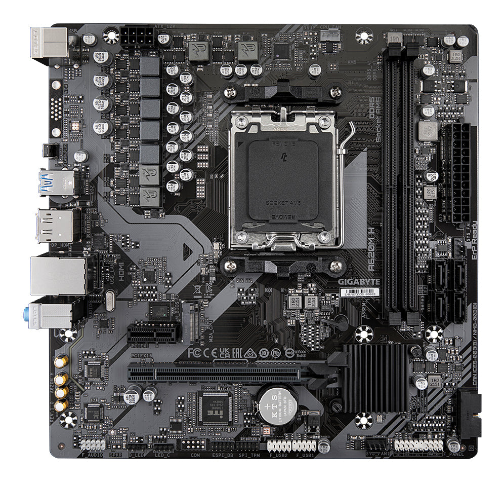 Carte mere - GIGABYTE - A620M H - Format Micro-ATX - Chipset AMD A620 - DDR5 & PCIe 4.0
