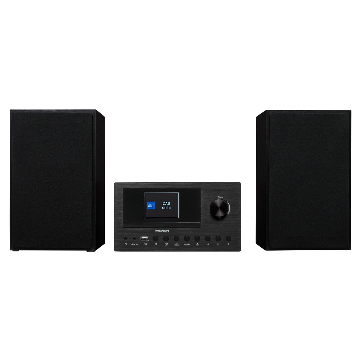 Mini Chaîne HiFi - MEDION - Radio Internet DAB/FM - Lecteur CD - 2x150W - Noir