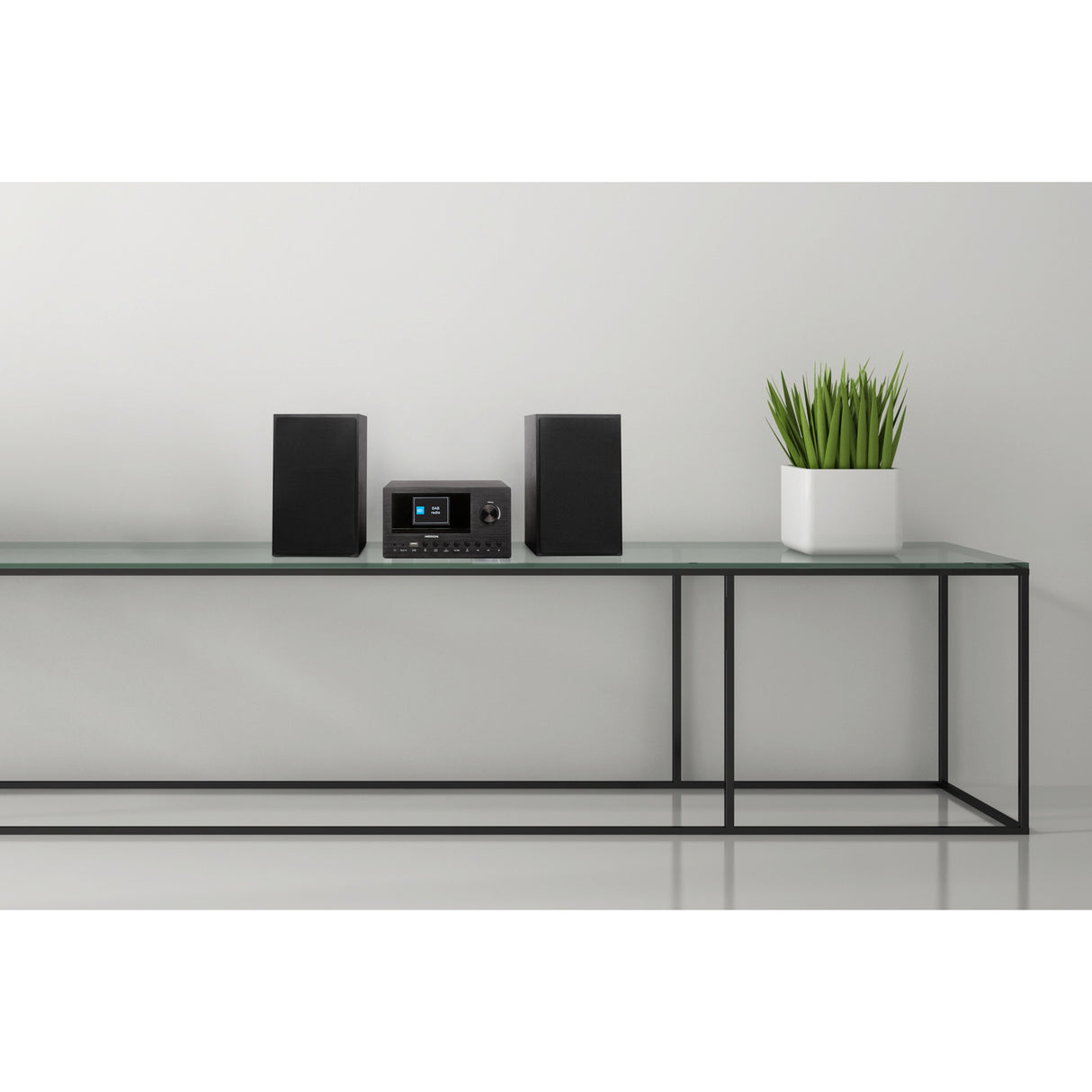 Mini Chaîne HiFi - MEDION - Radio Internet DAB/FM - Lecteur CD - 2x150W - Noir