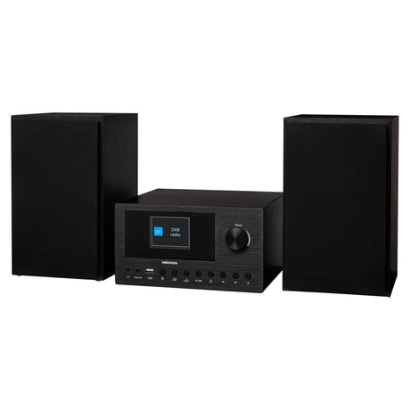 Mini Chaîne HiFi - MEDION - Radio Internet DAB/FM - Lecteur CD - 2x150W - Noir