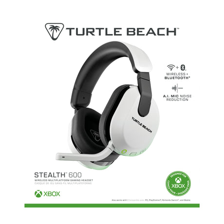 Casque de gaming multi-plateforme sans fil - TURTLE BEACH - Stealth™ 600 XB (Gen 3) - Blanc