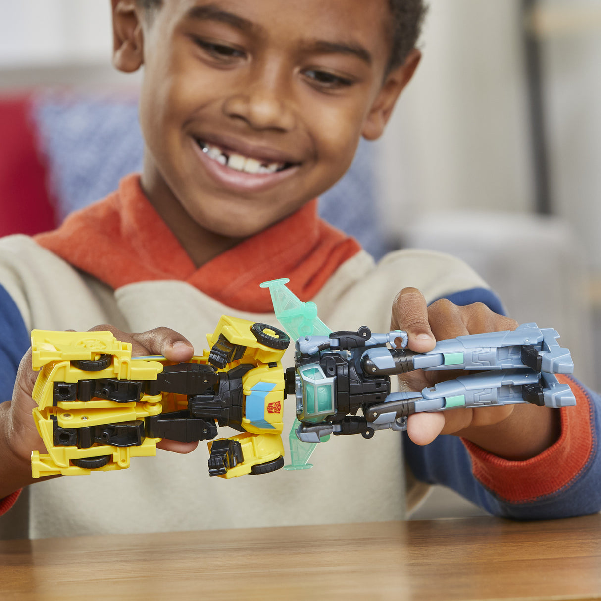 Figurines Cyber-Combiner Bumblebee et Mo Malto, jouets interactifs pour filles et garçons,Transformers EarthSpark, des 6 ans