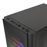 Boitier Mini Tour Micro ATX Mars Gaming MC300 RGB avec panneau vitré (Noir)