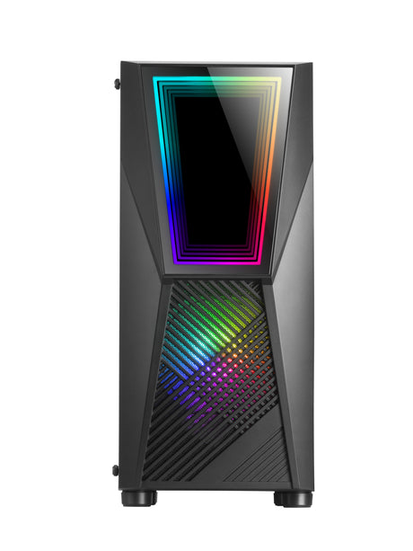 Boitier Moyen Tour ATX Mars Gaming MC777 RGB avec panneau vitré (Noir)