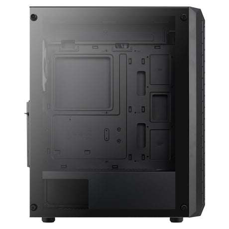 Boitier Moyen Tour ATX AeroCool Beam v2 RGB avec panneaux vitrés (Noir)